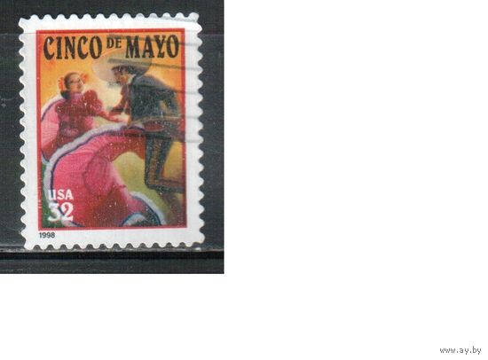 США-1998 (Мих.2949) , гаш., Танцы(одиночка)