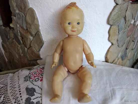 Игрушка кукла Витя ( Гриша),колкий пластик, антикварная,50-х.