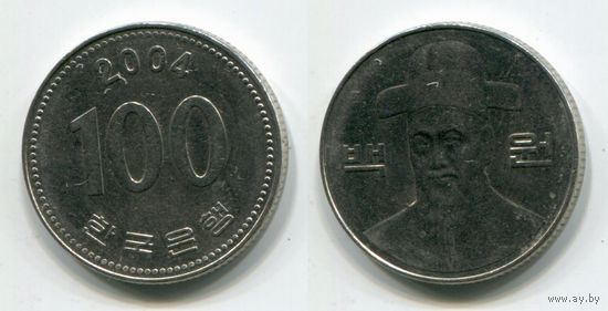 Южная Корея. 100 вон (2004, XF)
