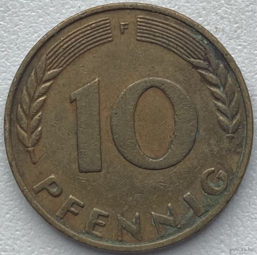 Германия 10 пфеннигов 1950 г. F
