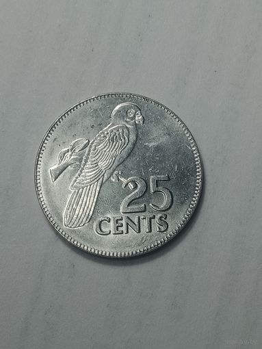 Сейшелы 25  центов  2000 года .