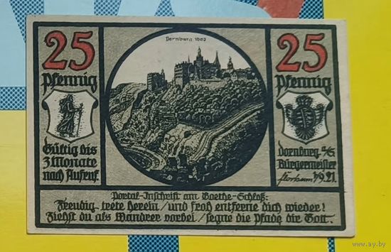 Нотгельд Германия 25 пфеннигов