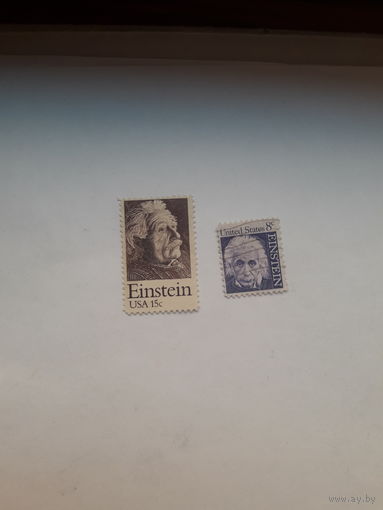 Марки США  (Лауреат Нобелевской премии по физике А Эйнштейн 1921)