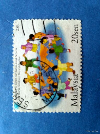 Марки Малайзия. Всемирный день детей, юбилей. 2003 год