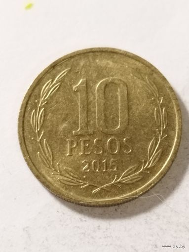 Чили 10 песо 2015