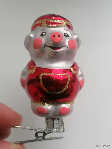 Елочная игрушка Поросенок