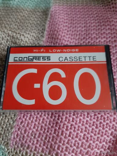 Кассета CONGRESS HI-FI LOW-NOISE C-60. Редкая. JAPAN.