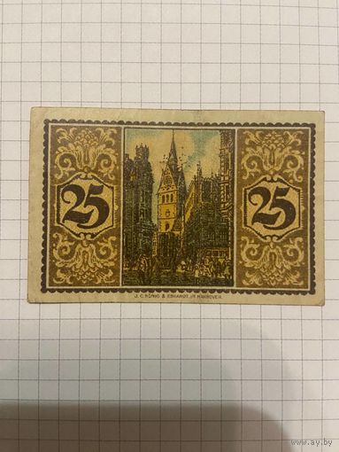 25 пфенингов (нотгельды) г. Германия.-1212