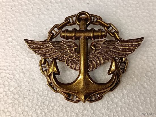Царский знак За окончание Офицерских классов морской авиации РИА реплика
