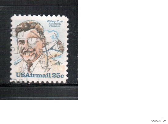 США-1979, (Мих.1408) , гаш. , История авиации, Летчик(1)