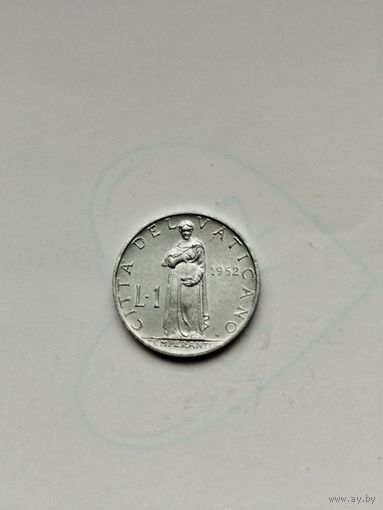 1 лира Ватикан 1952 год