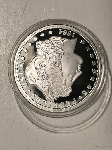 Cook islands 1 dollar tribute to Morgan dollar