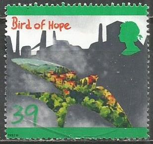 Британия. Рисунки детей. Птица. 1992г. Mi#1417.