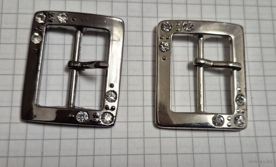 Пряжка с язычком 25 мм никель, черный никель