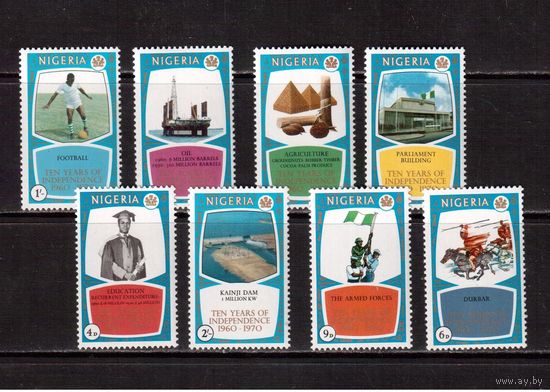 Нигерия-1970,(Мих.237-244)  **  , Спорт,Футбол