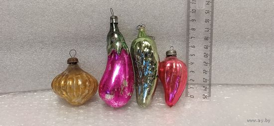 Ёлочные игрушки. Овощи (в реставрацию). 15-23