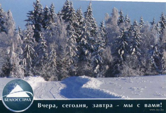 Календарик карманный Страхование Белгосстрах 2008