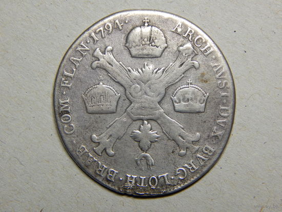 Австрийские Нидерланды 1/4 кроненталера 1794г.