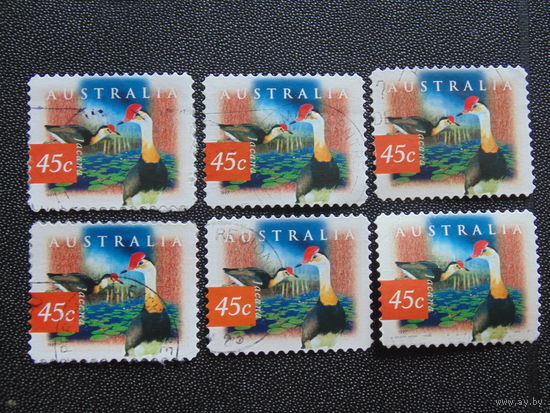 Австралия 1997 г. Птицы.