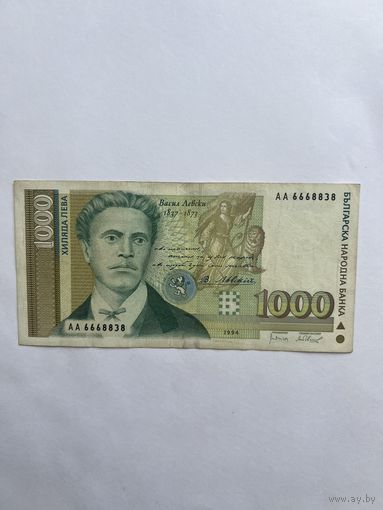 Болгария. 1000 лев. 1994 год. АА 6668838