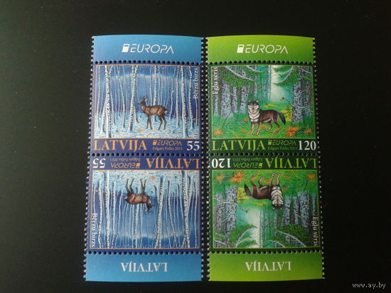 Латвия. 2011г. Европа. Лес. тет-беш.