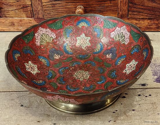 Фруктовница латунная из Индии