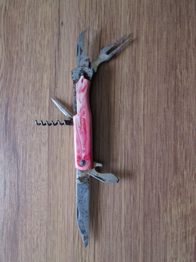 Нож складной-походный,времен ссср.Много предметный,6 предметов.