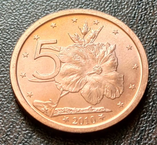 Острова Кука 5 центов, 2010    ( 1-5-2 )