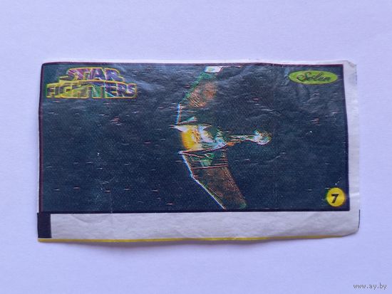 Вкладыш от жвачки Solen Star Fighters. Звездные войны. номер 14