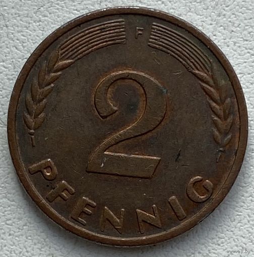 Германия 2 пфеннига 1969 г. F
