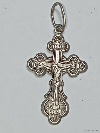 Крестик серебро  925 проба .