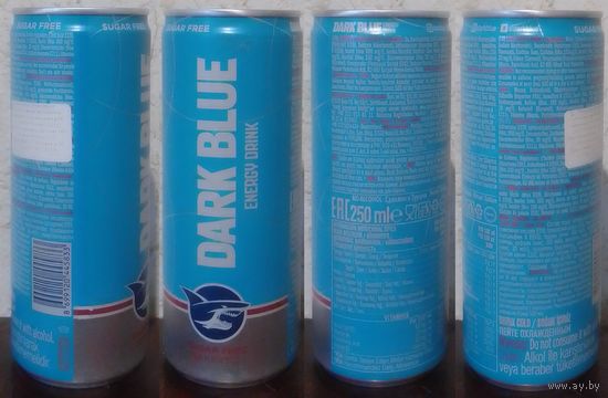 Банка от энергетика DARK BLUE Sugar Free 2024 250ml Турция (ОБМЕН/ПРОДАЖА/ТОРГ) 1лот=1шт