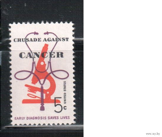 США-1965, (Мих.878),  **   , Медицина (одиночка)