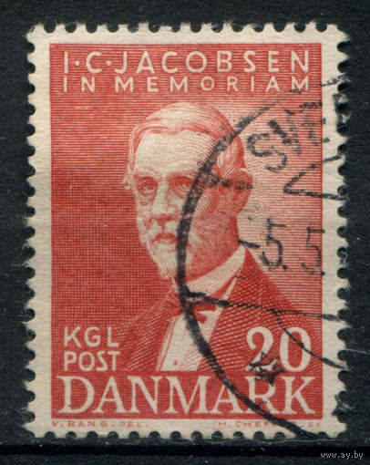 Дания - 1947г. - Якоб Кристиан Якобсен - 1 марка - полная серия, гашёная [Mi 301]. #3-WB-97-KS-6