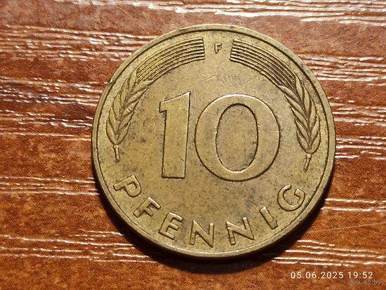 Германия 10 пфеннигов 1987 F