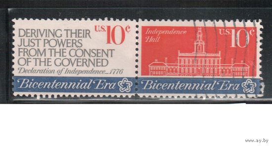 США-1974, (Мих.1152-1153) , гаш. , 200-лет независимости, Филадельфия