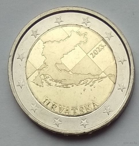 Хорватия 2 евро 2023 г.