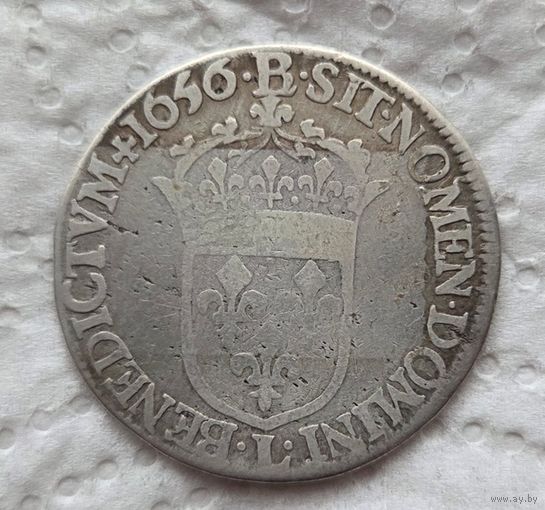 Франция 1/2 экю 1656