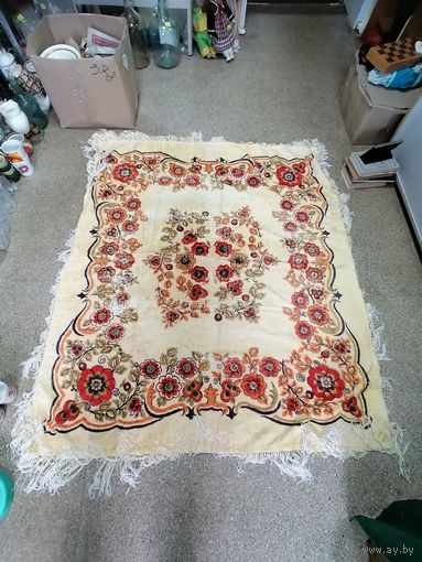 Скатерть плюшевая СССР