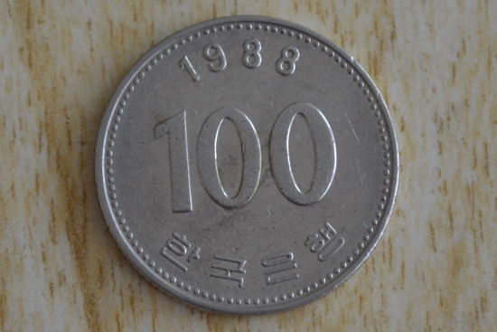 Южная Корея 100 вон 1988
