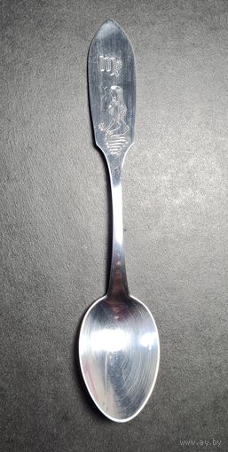Ложка чайная, серебро 830, С РУБЛЯ! Лот серебра #3