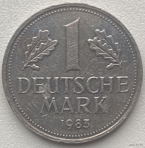 Германия 1 марка 1983 г. F