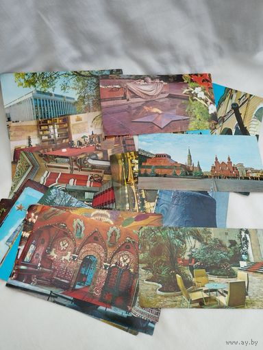 Открытки из набора  "Москва. Кремль", 1976, изд-во "Правда"