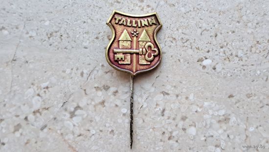Значок. Города. Tallinn. Таллин. Страны. EESTI. Эстонская ССР. Прибалтика. СССР.