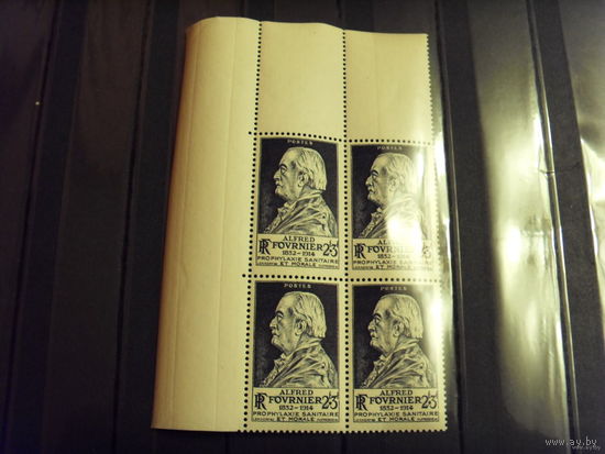 1947 Франция чистые угловой квартблок MNH** (4-10)