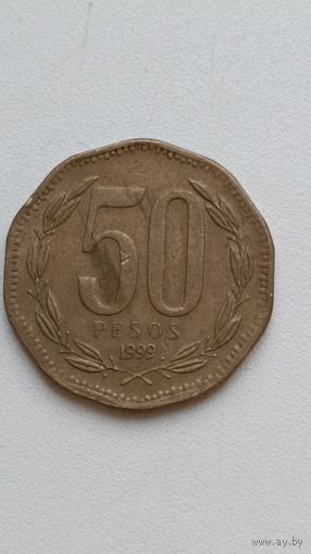 Чили. 50 песо 1999 года