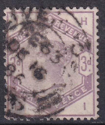 74.Br. Великобритания. Виктория. 3P. 1884 г. Mi.#76.