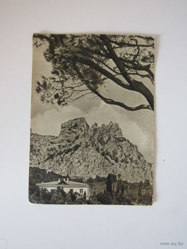 Алупка.Вид на Ай-Петри.фото Руйковича.Изогиз 1956