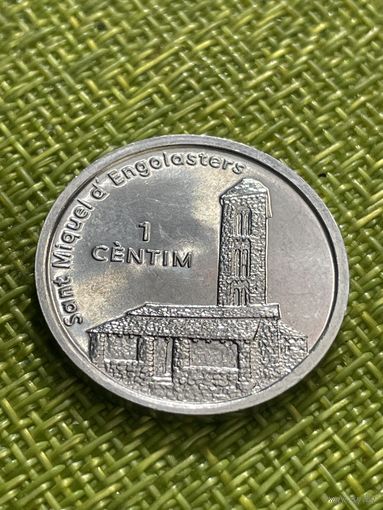 Андорра 1 сантим 2003 г ( Церковь Сант Микель Энголастерс Жоан Энрик Вивес Сицилия