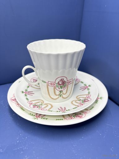 Чайная пара Царица цветов - роза Фарфор